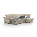 Corner sofa Eloreto L, Dora 21, beige, H102x260x60cm