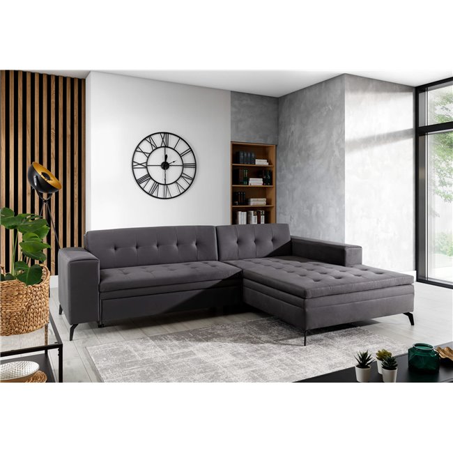 Corner sofa Elsolange L, Cover 02, beige, H80x292x196cm