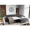 Corner sofa Elsolange L, Cover 02, beige, H80x292x196cm