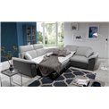 Corner sofa Elderico Symmetrical, Inari 96, gray, H102x268x268cm