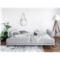 Sofa bed Elmego, Inari 100, black, H90x242x95cm