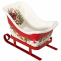 Декоративные тарелочки x2 Christmas sleigh, 10.5x14.5x8cm