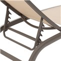 Sun lounger Labonao, beige color, aluminium/textilene, H84,5x64x171cm