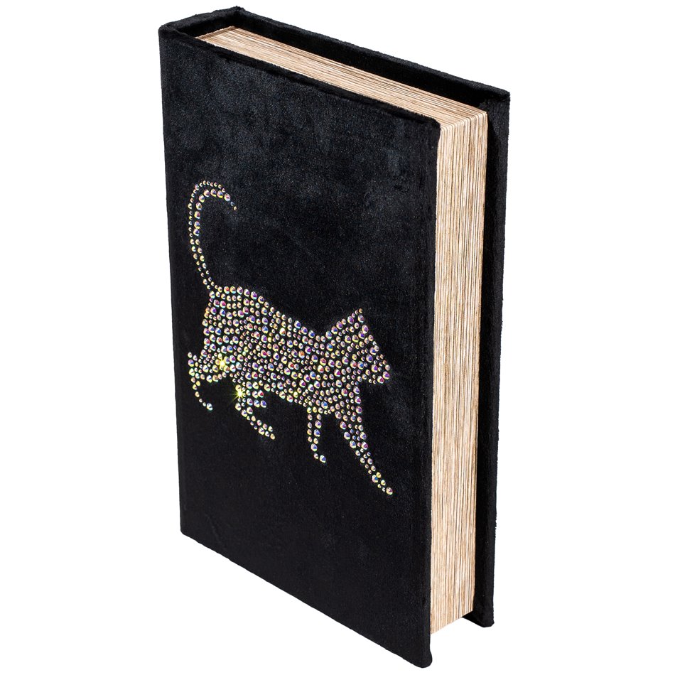 Book box Cat black S, 26x17x5cm