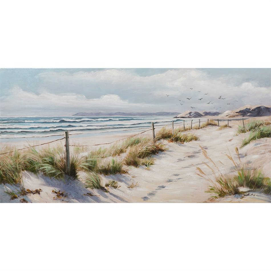 Acryl painting Sea view, 120x60cm