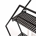 Wine rack Level, black, metal, 52x60x13cm