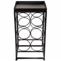 Wine rack Retino, black, metal, 42x23x20cm