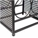 Wine rack Retino, black, metal, 42x23x20cm