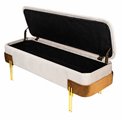 Bench with storage box Viko, H43.5x120x42cm