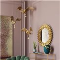 Pendant lamp Owl gold, E27 40W, H28-180x57x14cm