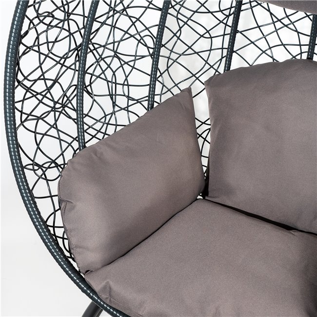 Hanging chair Gabro I, dark grey, H195, D105cm