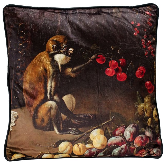 Cushion Monkey Black, 15x45x45cm