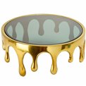 Cake stand Drip, aluminium, golden, H13 D30cm