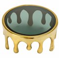 Cake stand Drip, aluminium, golden, H13 D30cm