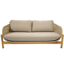 Sofa Ladeona, 2-seater, acacia, H79x178,5x78cm