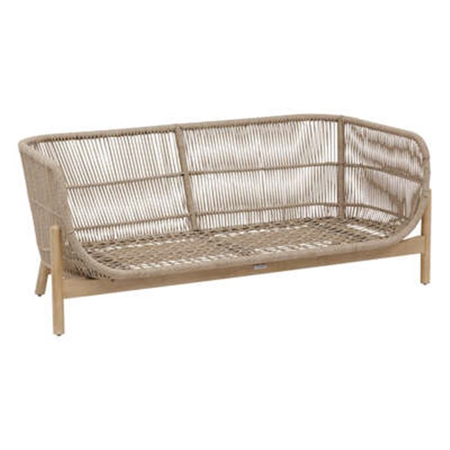 Divvietīga dārza sofa Ladeona, akācija, H79x178,5x78cm