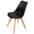 Chair Baya, black, H81x47x47cm, seat height 45cm