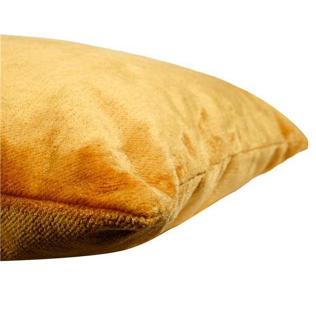 Decorative pillowcase Sorriso, gold color, 60x60cm