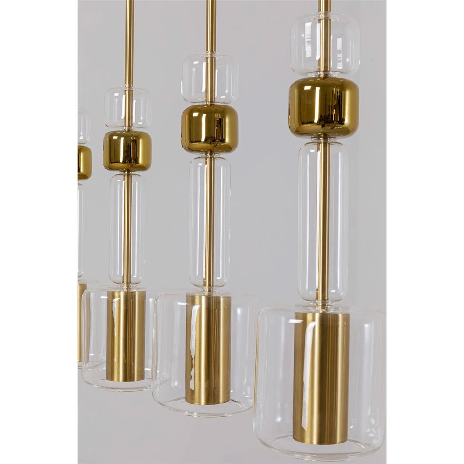 Pendant lamp Candy Bar, golden color, GU10, H60x103x13cm