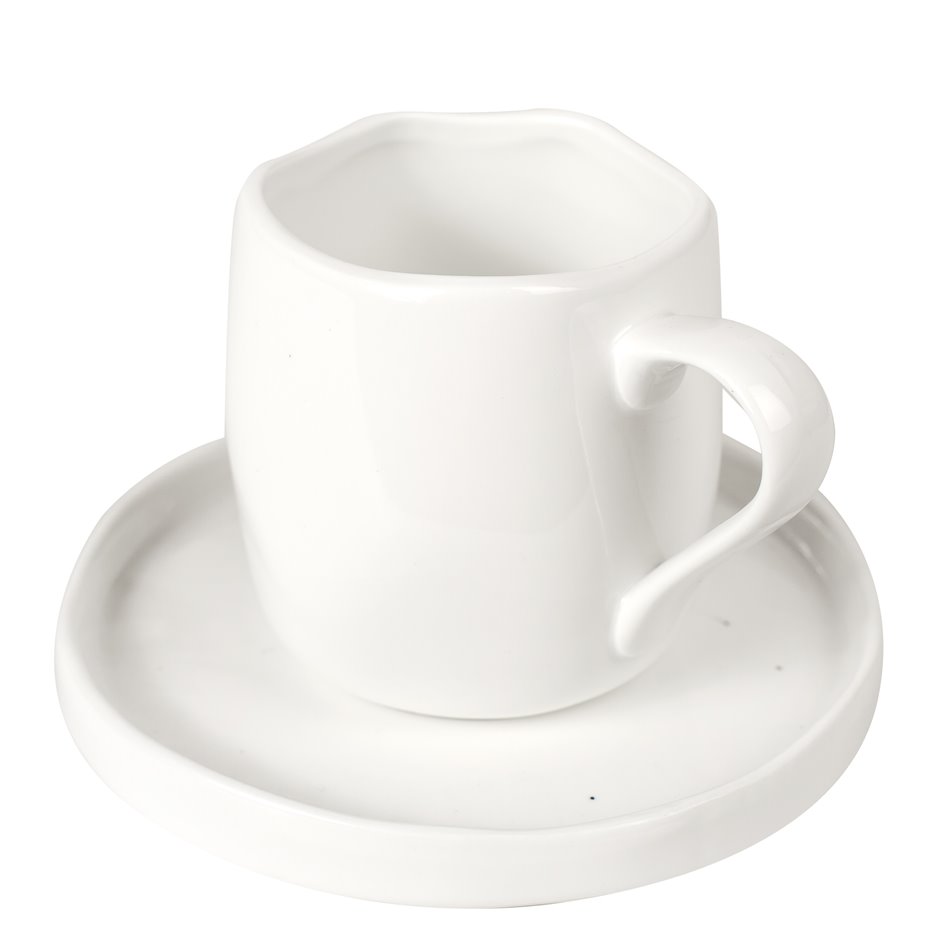 Coffee cup with saucer Rimini, 360ml 8x9.5cm, D15cm