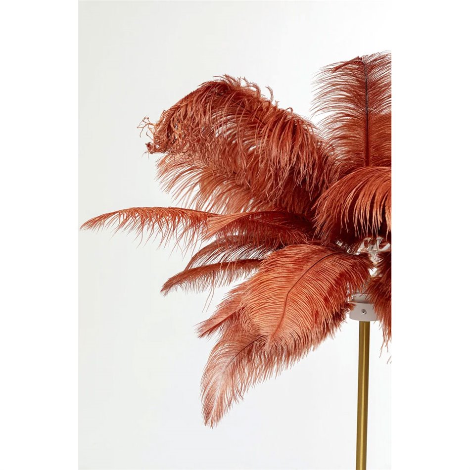 Торшер Feather Palm, красная, H165cm, E27 35W(MAX)