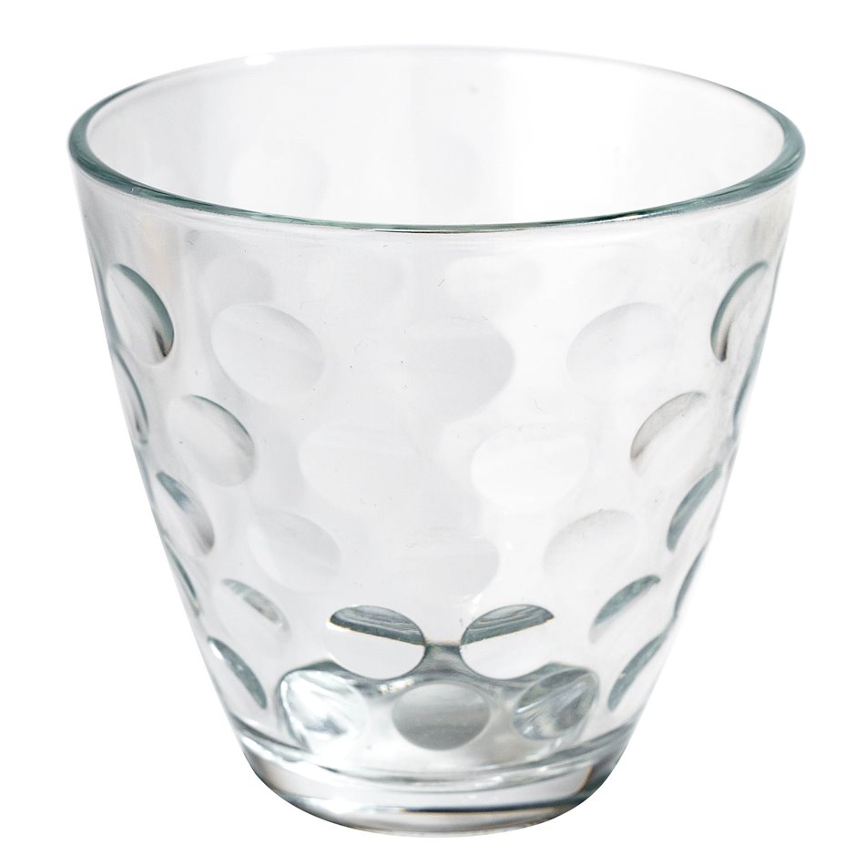 Glass Dots Acqua, H8x8.5cm, 250ml