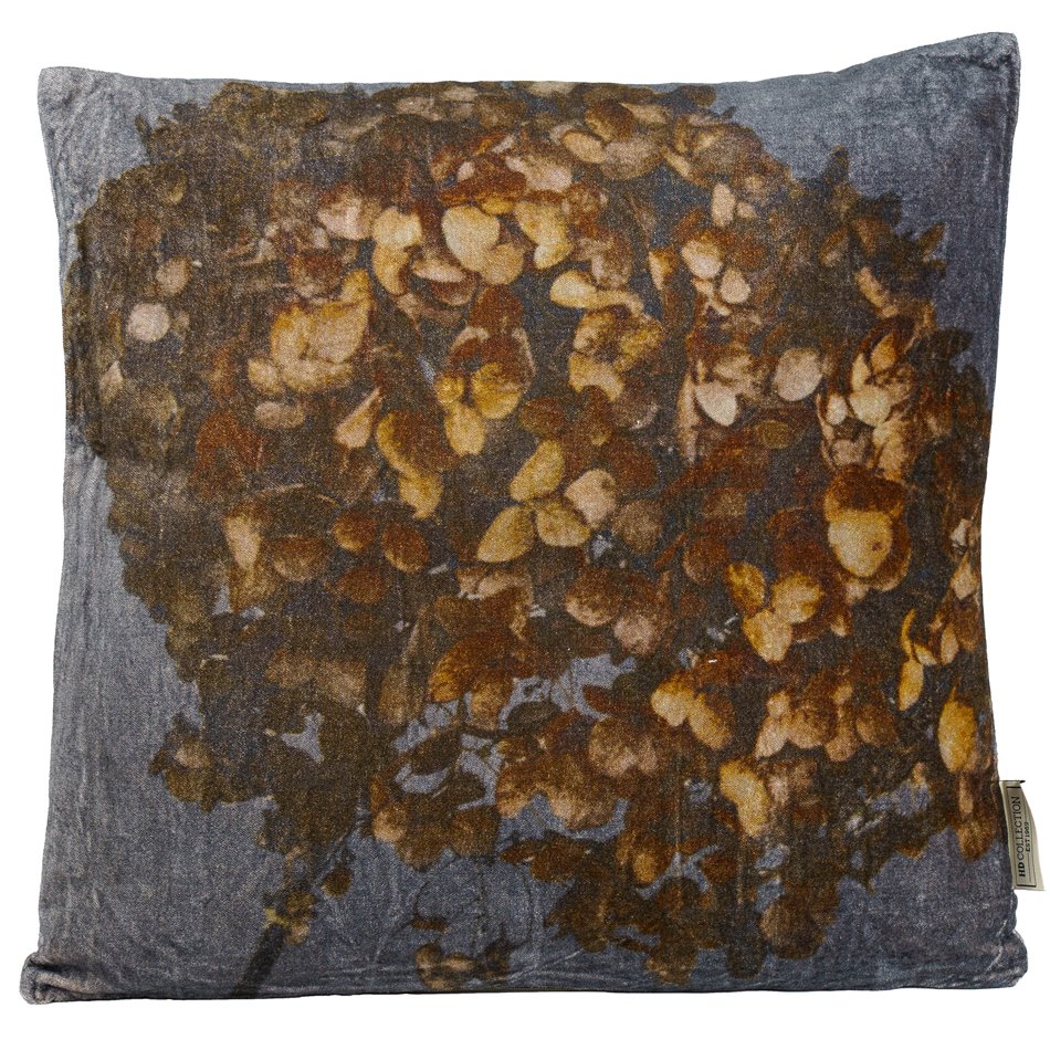 Cushion Hydrangea Brown, 45x45x3cm