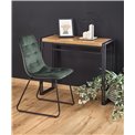 Console table Holivar, oak/black color, MDF/steel,  H76x90x35cm