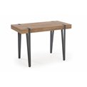 Desk Hesmara, black/walnut colors, MDF/steel,  H76x110x55cm