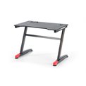 Desk Hollvyr, black/red, MDF/steel,  H74x100x60cm