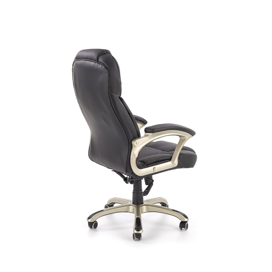 Office chair Hesmond, black  eco leather, H112-119x67x70cm