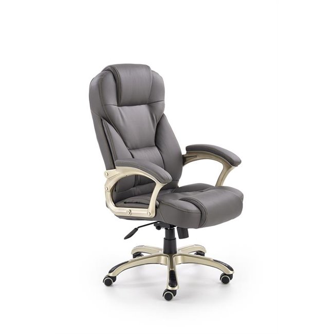 Office chair Hesmond, grey eco leather, H112-119x67x70cm