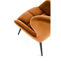 Lounge chair Harion, cinnamon color, H91x75x86cm, seat H48cm