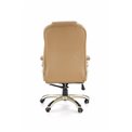 Office chair Hesmond, beige eco leather, H112-119x67x70cm