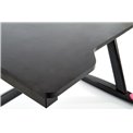 Desk Hollvyr, black/red, MDF/steel,  H74x100x60cm