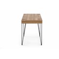 Desk Hesmara, black/walnut colors, MDF/steel,  H76x110x55cm