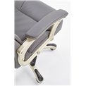 Office chair Hesmond, grey eco leather, H112-119x67x70cm