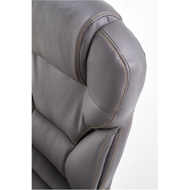 Office chair Hesmond, grey eco leather, H112-119x67x70cm