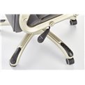 Office chair Hesmond, grey eco leather, H112-119x67x70cm