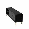 TV table Haulet, black/gold colors, H58x180x41cm