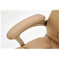 Office chair Hesmond, beige eco leather, H112-119x67x70cm