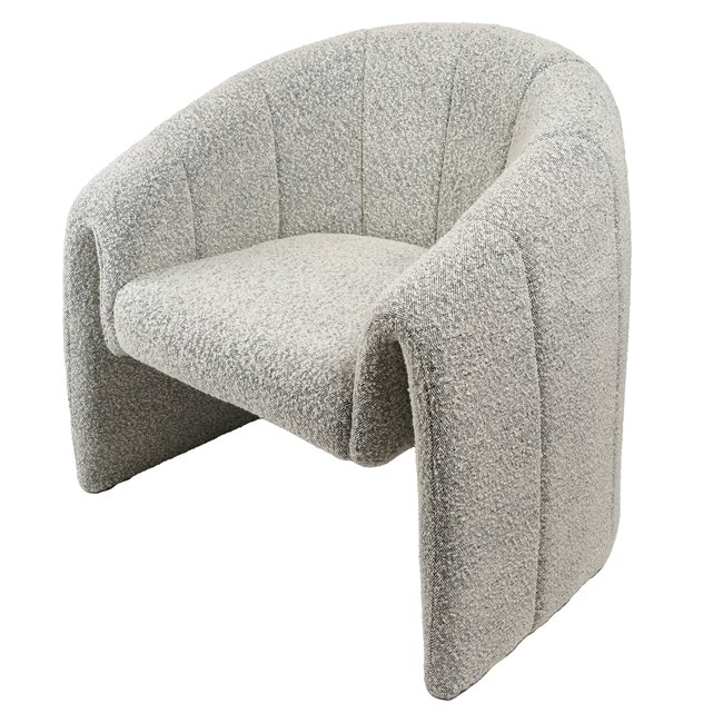 Armchair Jonass, grey, H78x74x65cm, seat H40cm