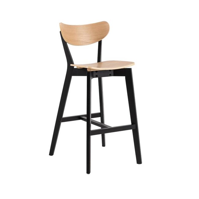 Bar stool Aroxby, natural, H105x45x49cm, seat high 77cm