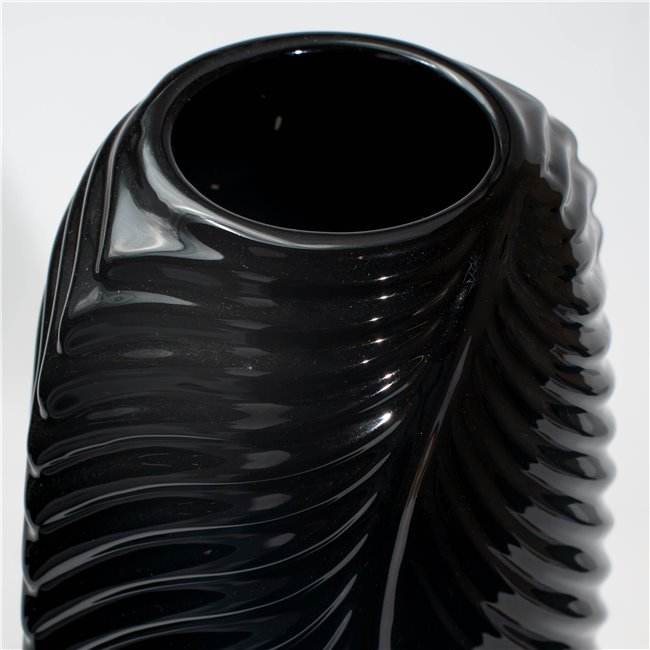 Vase Galileo, black, 19x15x43cm