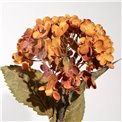 Декоративнй цветок Hydrangea, оранжевый/зеленый, H74cm