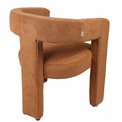 Accent chair Mailly 23, orange color, H75x65x57cm, seat height 47.5cm