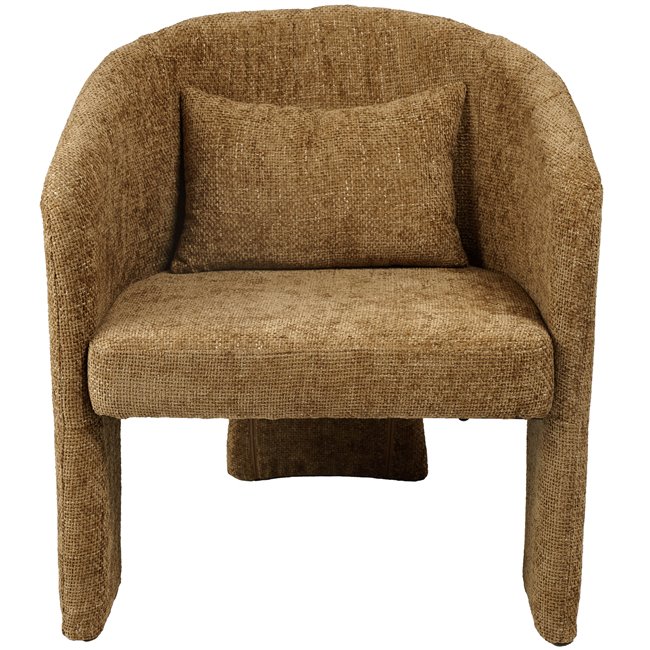 Armchair Jonita, brown color, H79x70x64cm, seat H42cm