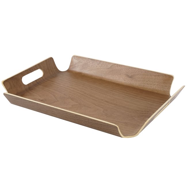 Wood tray Fuksia, 40x29.5xH4.5cm