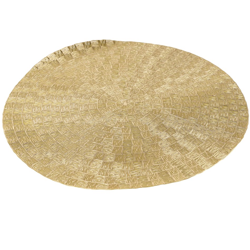 Placemat Rama gold/beige color, D38cm