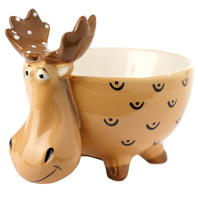 Cereal bowl Moosy, brown, ceramic, 280ml, H11.5cm